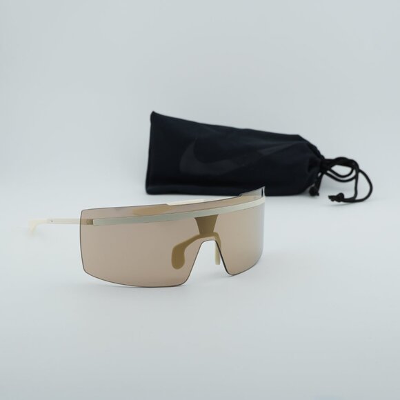 NIKE ECHO SHIELD M F 113 Shield Sunglasses - Milk/Gold Mirror